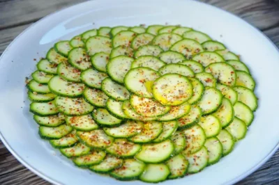 Recette de carpaccio de courgettes