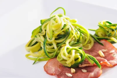 Spaghettis de courgette cuits