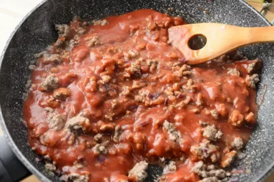 Cuisson de la bolognaise