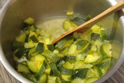 Cuisson des courgettes pour obtenir une crème