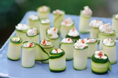 Recette de roulés de courgette en amuse-bouche