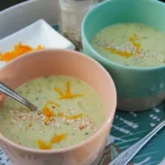 Recette de soupe de courgette à l'orange