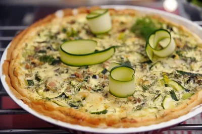 Recette de tarte aux sardines et à la courgette