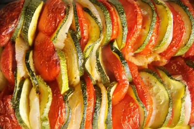 Recette de tian de courgettes