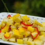 Recette de salade de courgettes jaunes mi-cuites