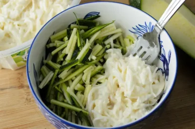 Mélange de courgette et céleri rémoulade