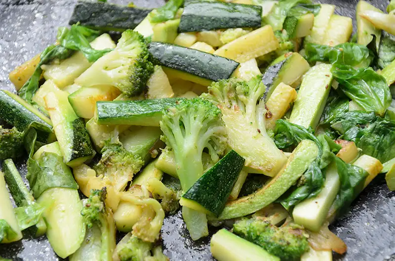 poêlée courgette et brocoli