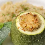 Recette de courgette ronde farcie au quinoa