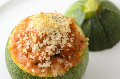 Recette de courgette ronde farcie au thon