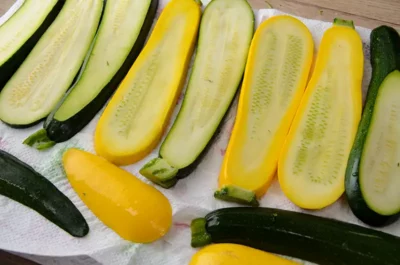 Sécher les courgettes