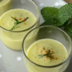 Recette de soupe froide de courgette à la menthe