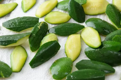 Cuisson à l'anglaise : sécher les courgettes