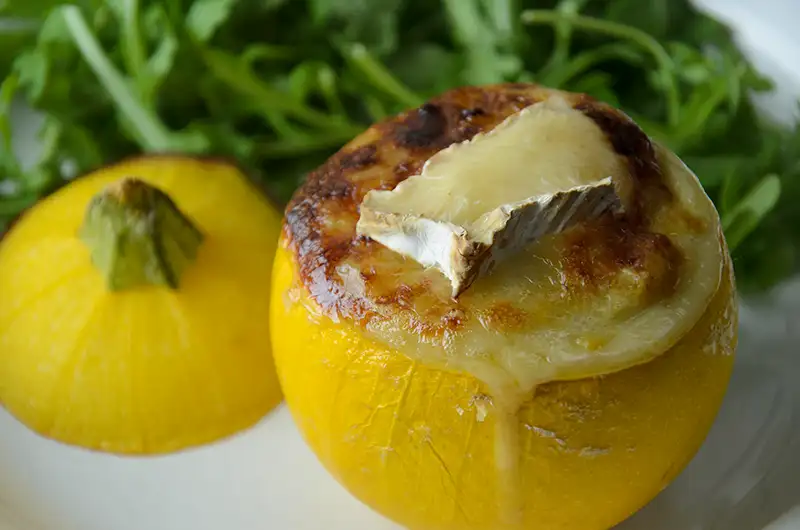 Courgettes rondes farcies au brie – Cuisiner les courgettes
